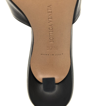 Bottega Veneta Lambskin Stretch Mule Sandals 37.5 Black 6 of 8