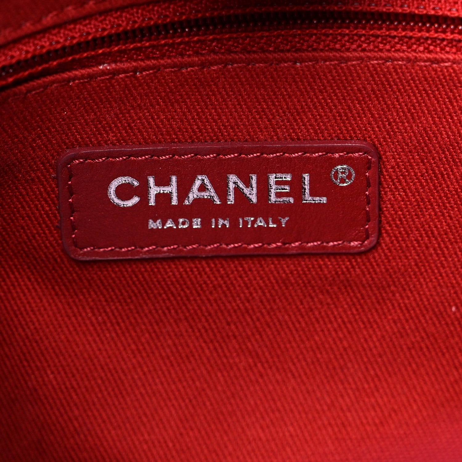 Chanel Lurex Boucle Mini Deauville Tote Red 6 of 10