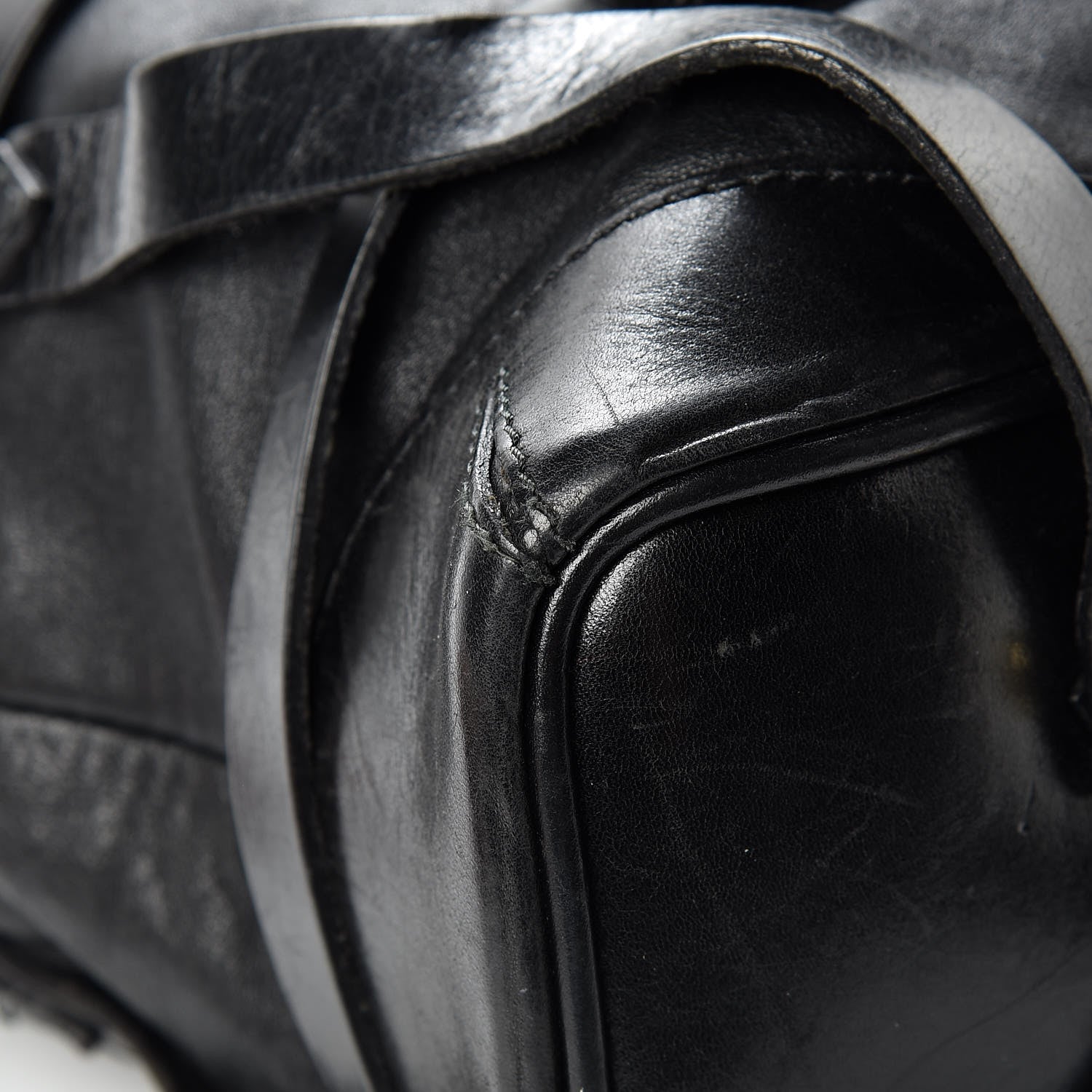 Burberry Soft Lambskin Bridle Calfskin Medium Gosford Hobo Black 13 of 19