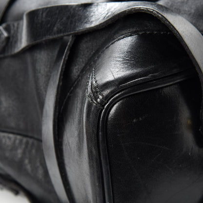 Burberry Soft Lambskin Bridle Calfskin Medium Gosford Hobo Black 13 of 19