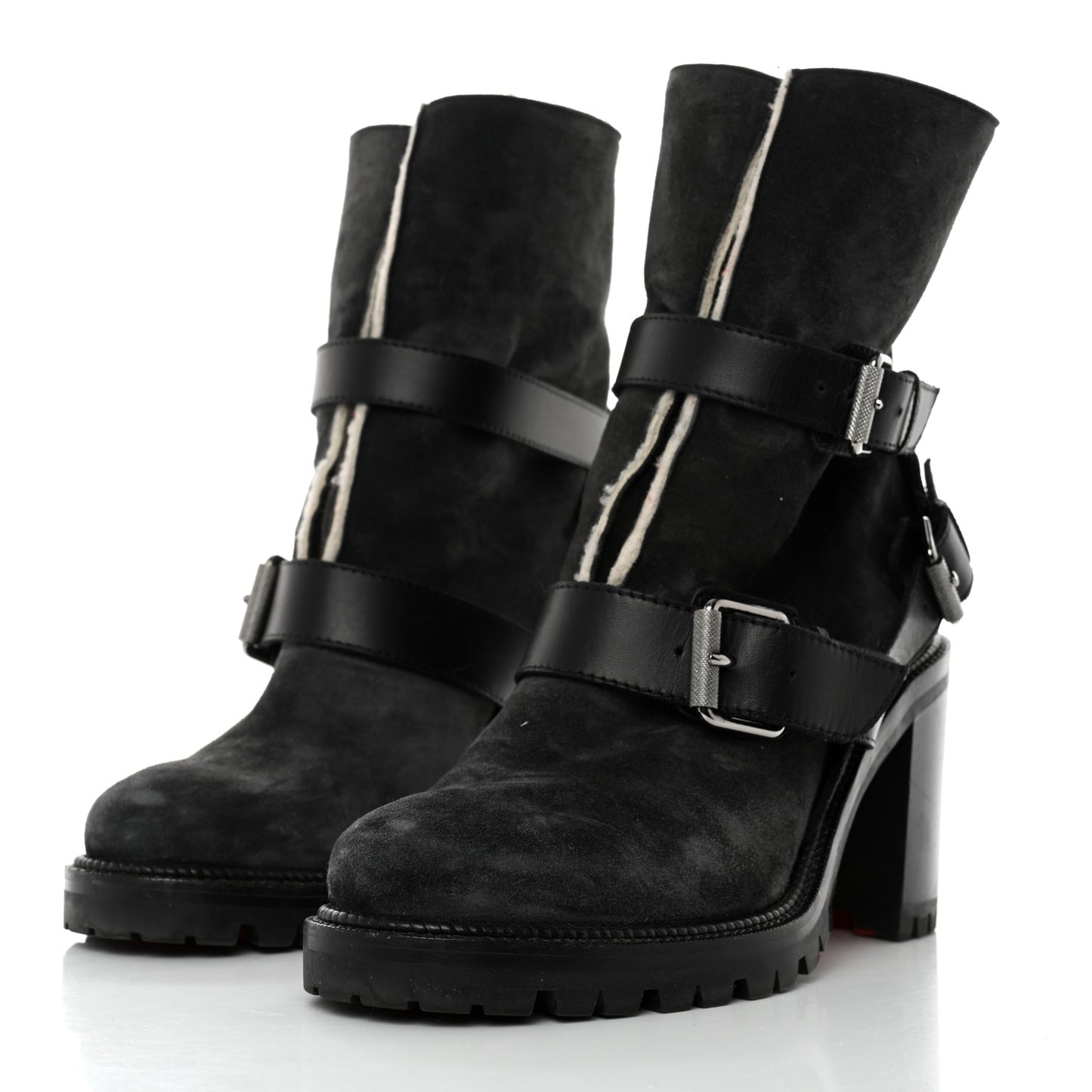 Calfskin Bouclette Viyonce 70 Boots 37.5 Black