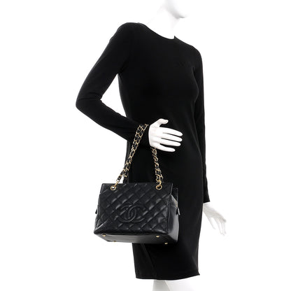 Chanel Caviar Quilted Petit Timeless Tote PTT Black 2 of 9