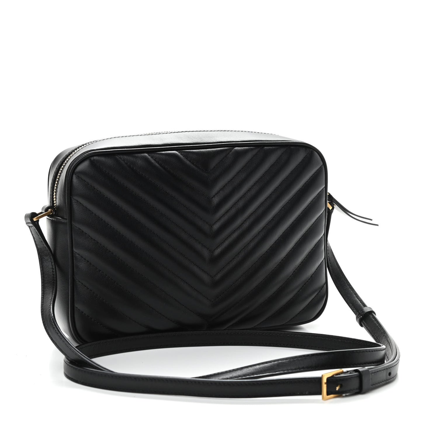 Calfskin Matelasse Monogram Lou Camera Bag Black