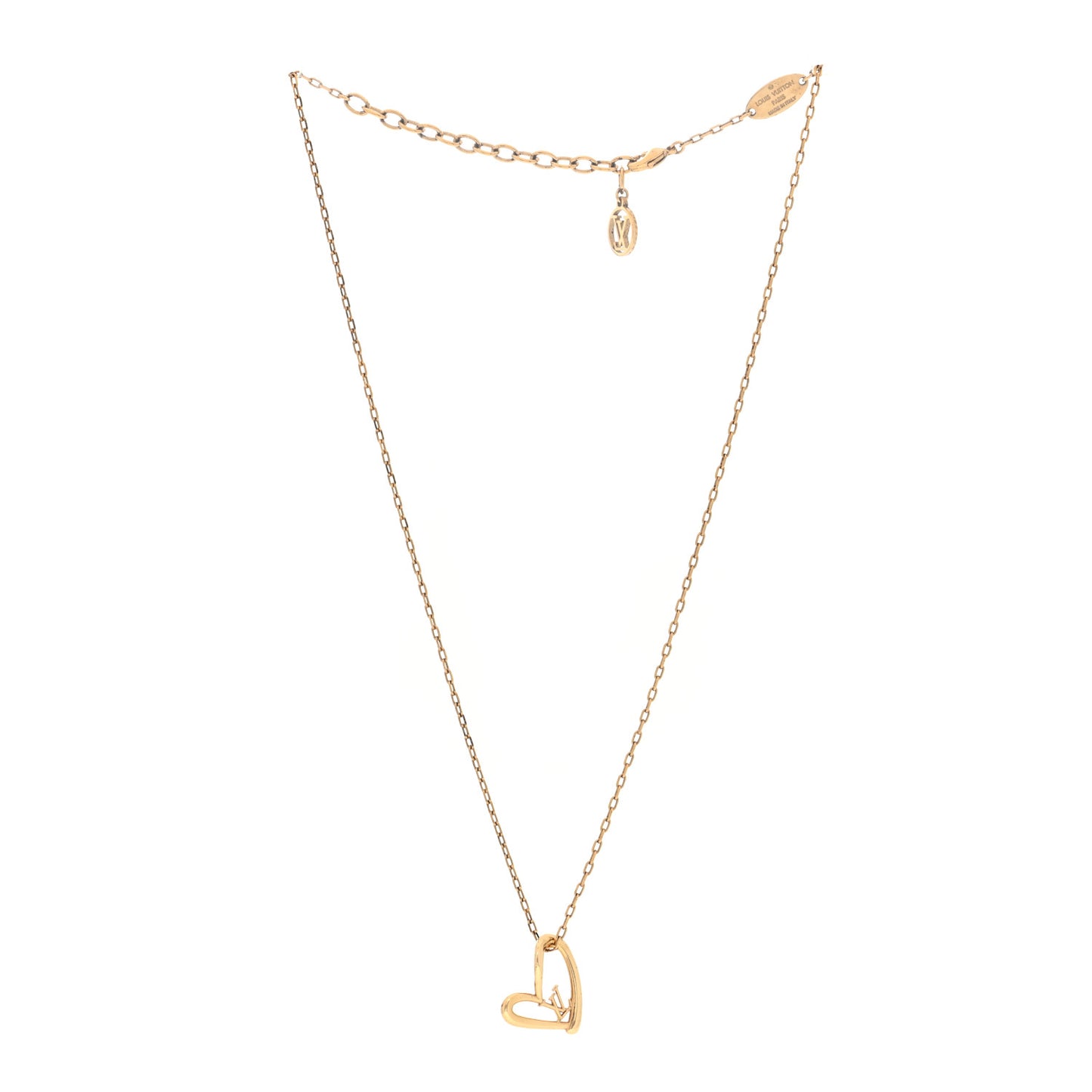 Metal Fall In Love Necklace