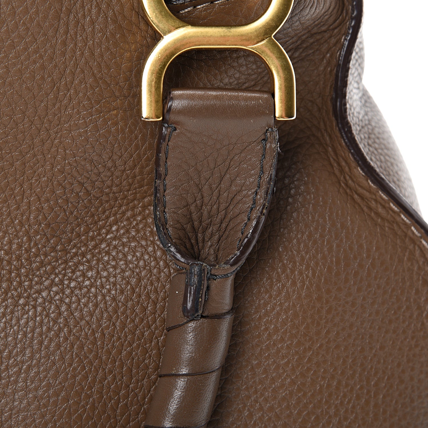 Chloe Calfskin Medium Marcie Satchel Barbour Khaki 16 of 19
