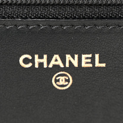 Chanel Caviar Quilted Boy Wallet On Chain WOC Black 6 of 15
