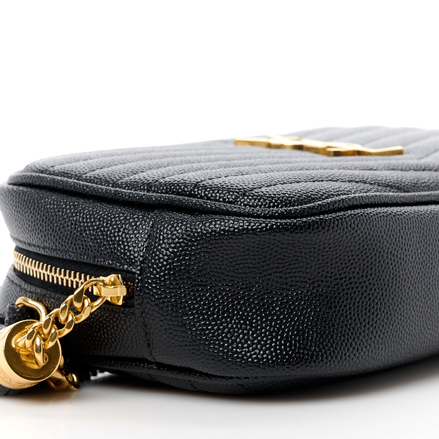 Grain De Poudre Matelasse Monogram Mini Lou Camera Bag Black