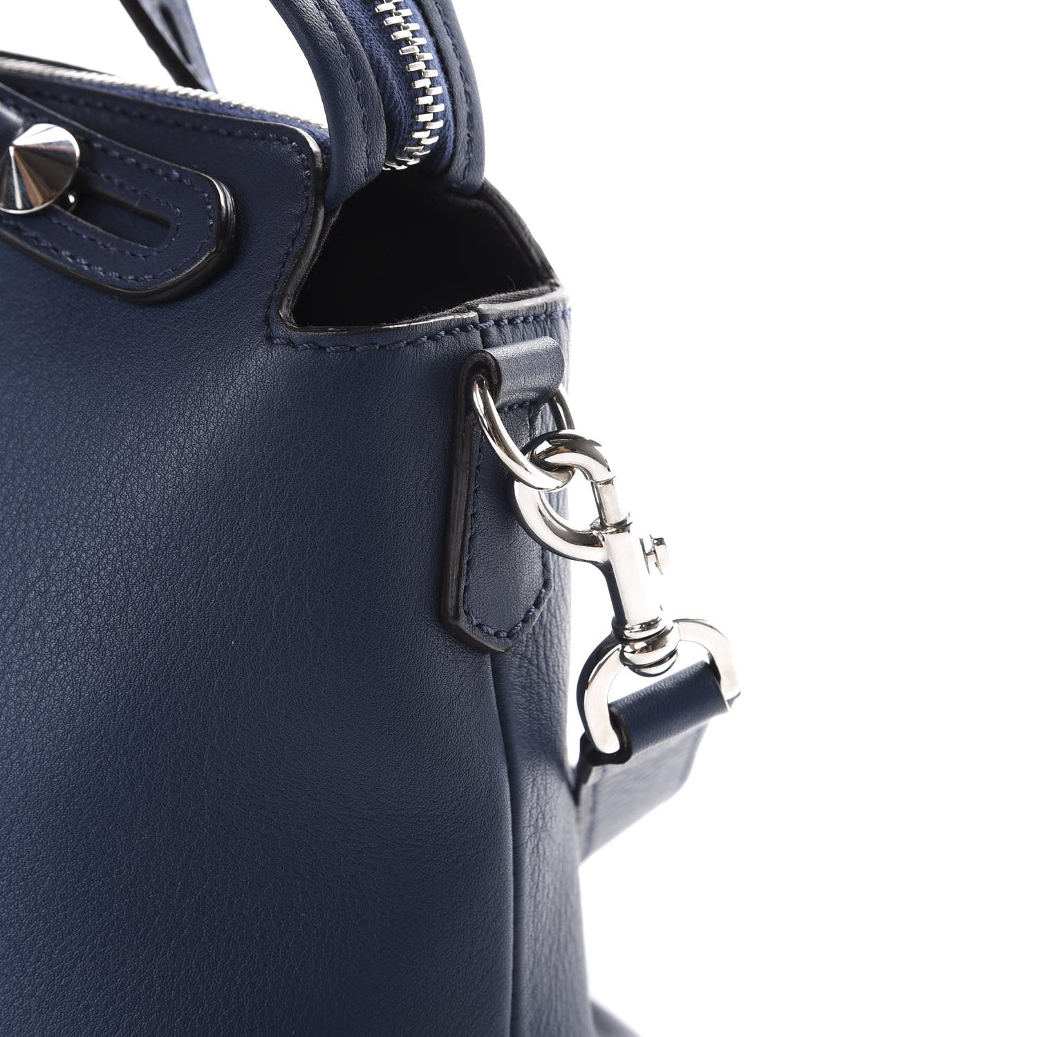 Fendi Vitello Dolce Medium By The Way Boston Bag Blue 13 of 14