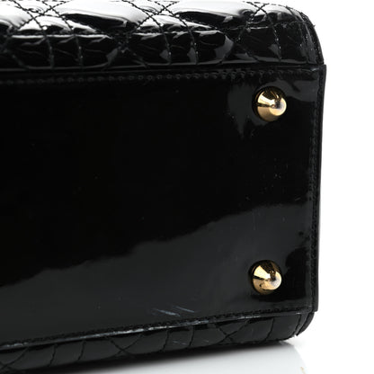 Christian Dior Patent Cannage Large Lady Dior Black 6 of 6