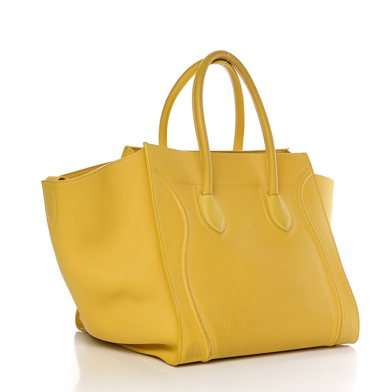 Celine Smooth Calfskin Medium Phantom Luggage Sun Yellow 2 of 11