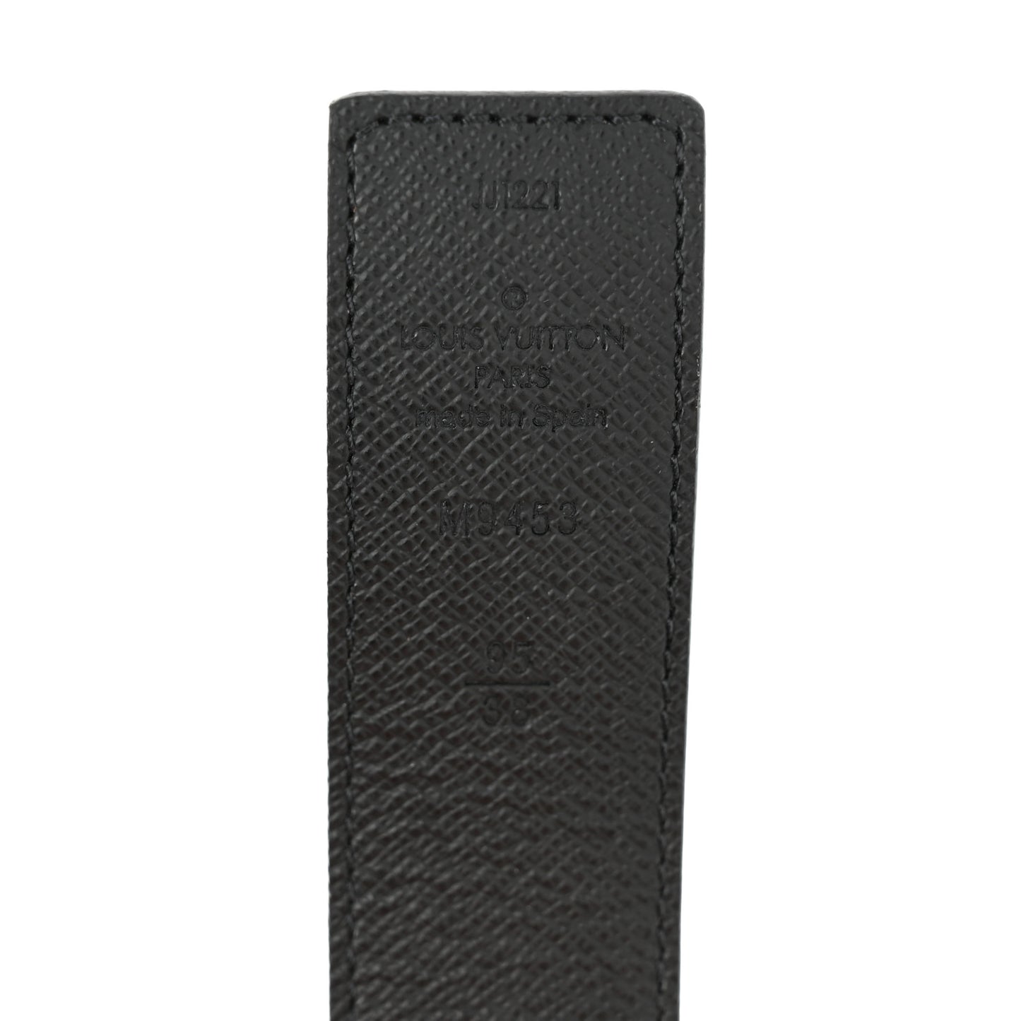 Calfskin Monogram 30mm LV Initiales Reversible Belt 95 38 Black