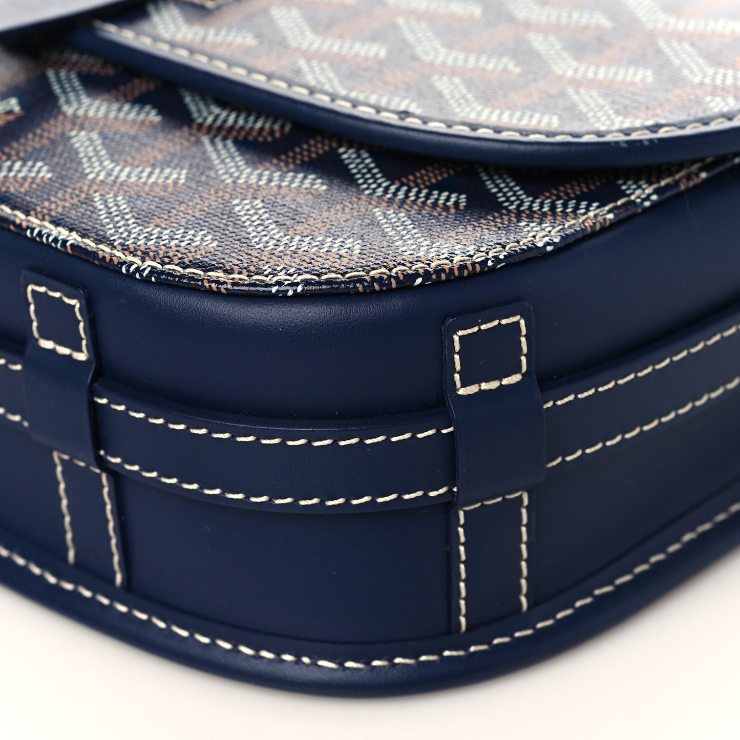 Goyardine Belvedere II PM Messenger Bag Navy