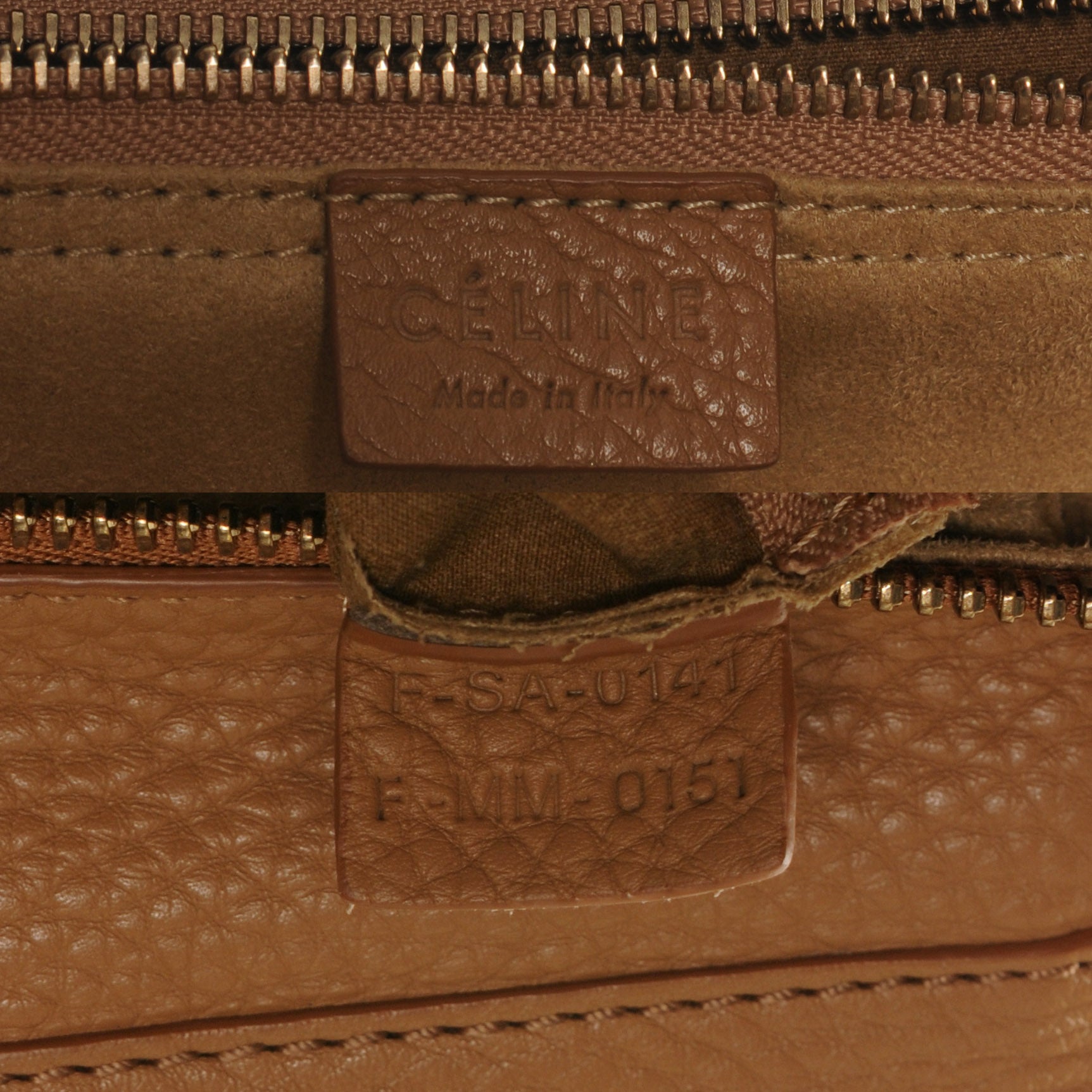 Celine Drummed Calfskin Mini Luggage Camel 6 of 7