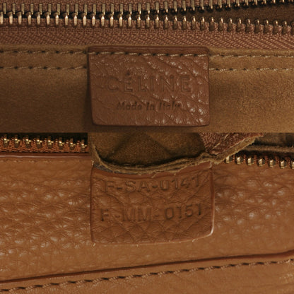 Celine Drummed Calfskin Mini Luggage Camel 6 of 7