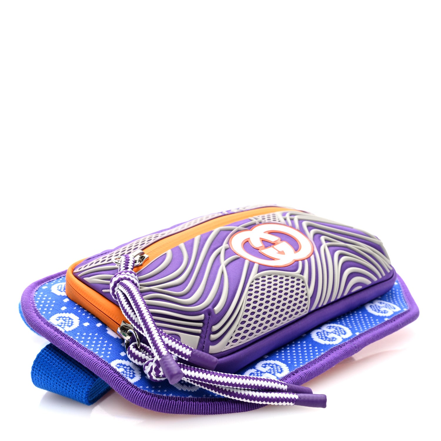 Gucci Jersey GG Monogram All Over Sporty Belt Bag Grey White Multicolor 4 of 11