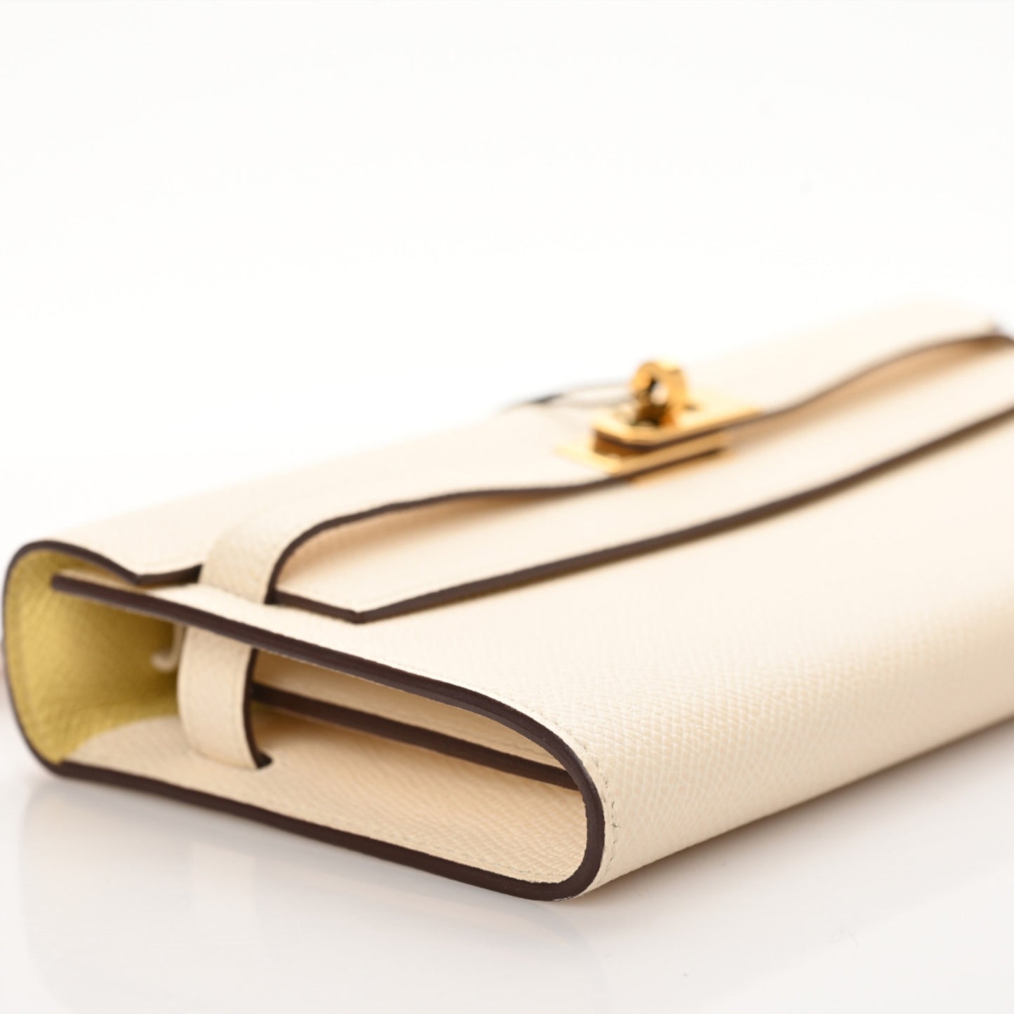 Epsom Verso Kelly Wallet To Go Nata Jaune Poussin