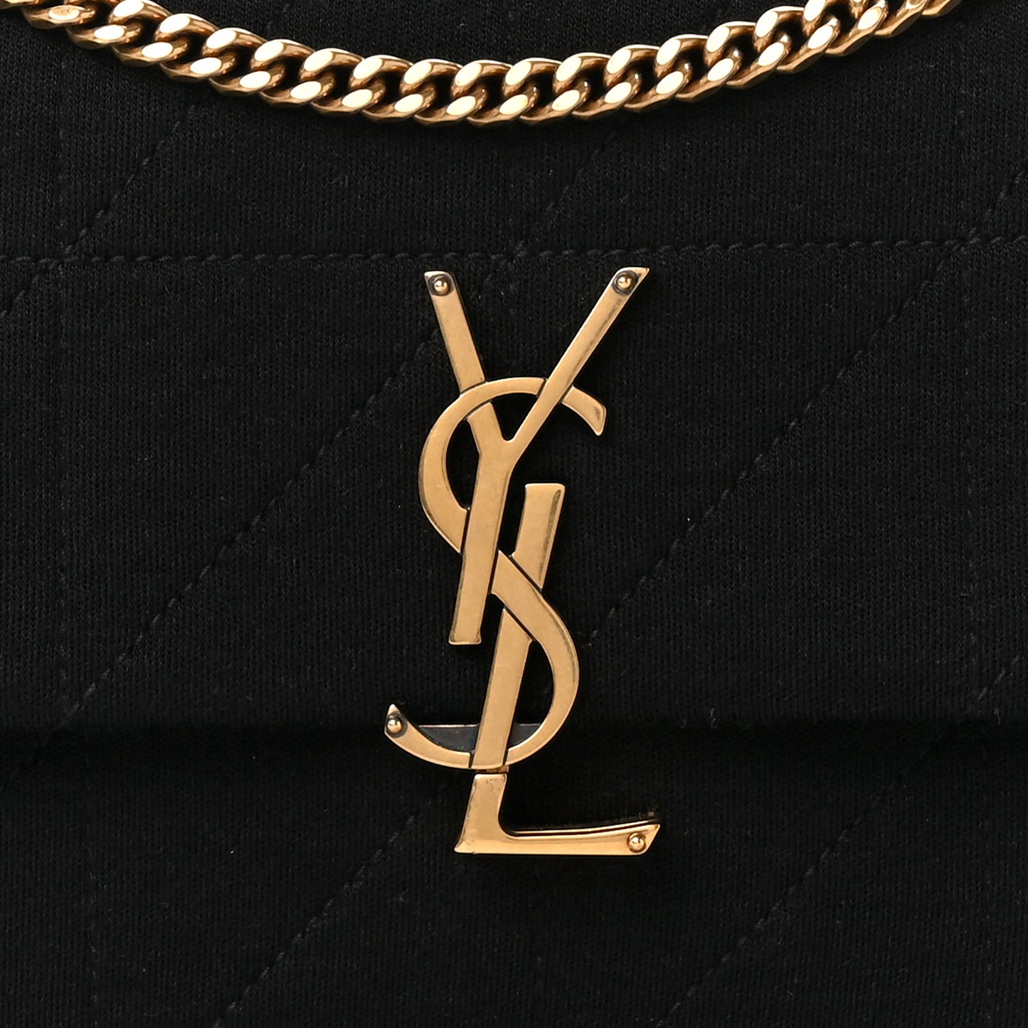 Jersey Wool Patchwork Monogram Medium Jamie Black