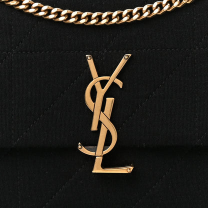 Saint Laurent Jersey Wool Patchwork Monogram Medium Jamie Black 8 of 10