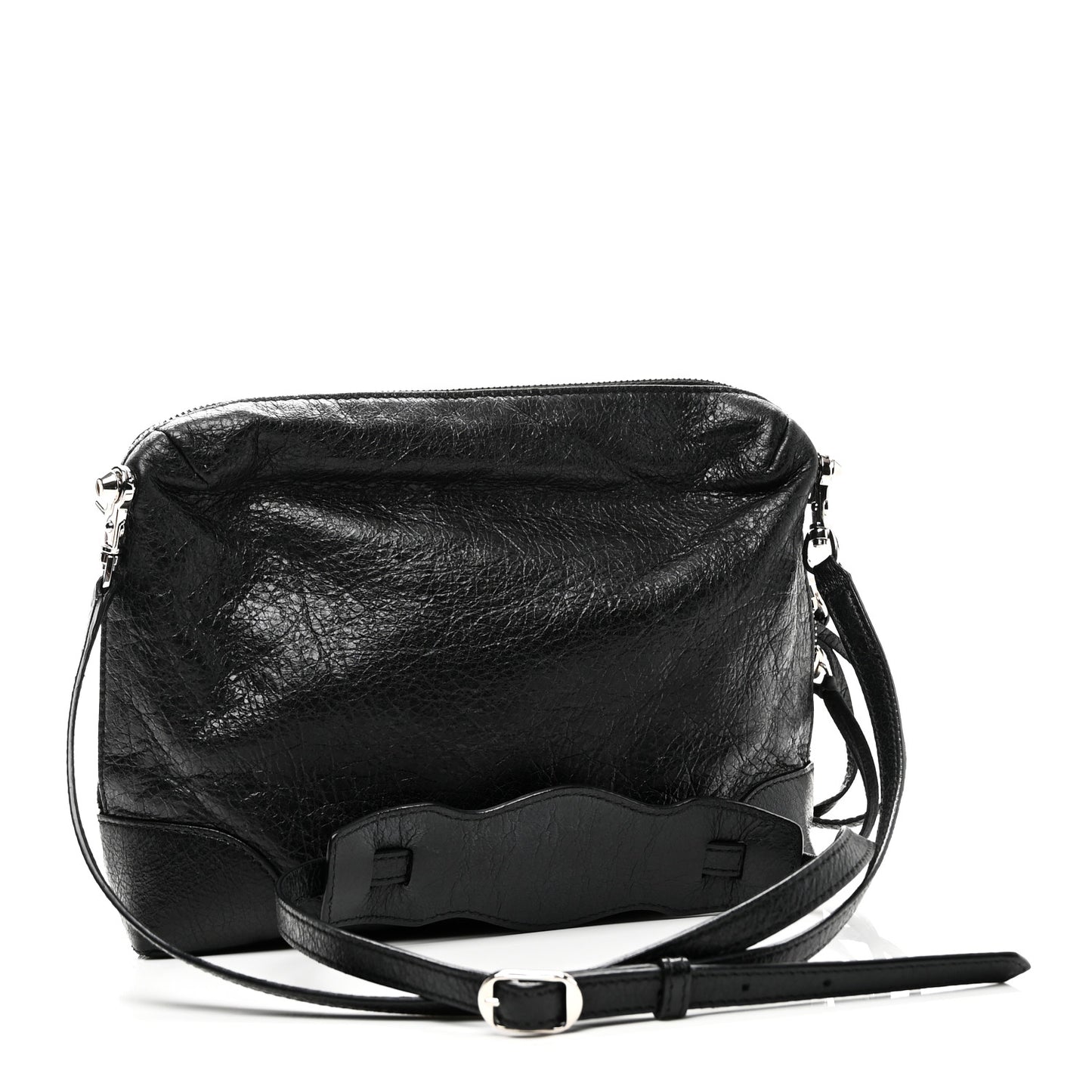 Agneau Classic Hardware XS Reporter Crossbody Black
