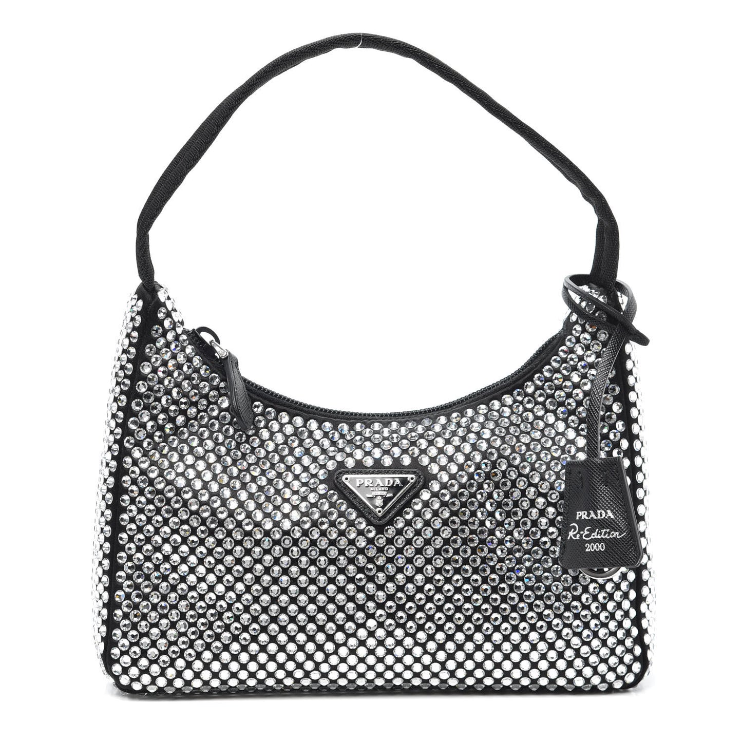 Satin Crystal Mini Re-Edition 2000 Bag Cristal