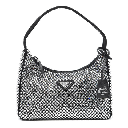 Prada Satin Crystal Mini Re-Edition 2000 Bag Cristal 1 of 8