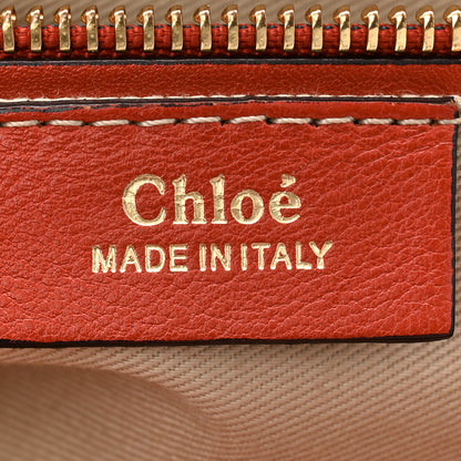 Chloe Suede Calfskin Small Faye Backpack Sepia Red 6 of 11