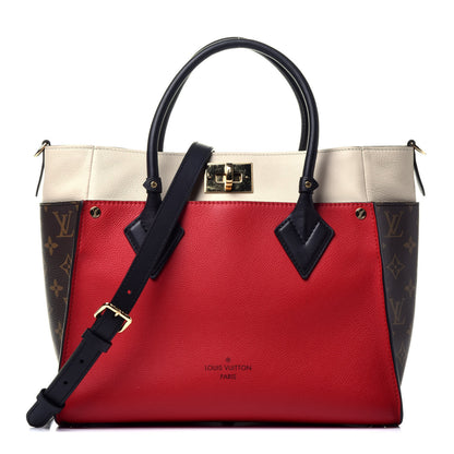 Louis Vuitton Calfskin Monogram On My Side Pirate Red 1 of 9