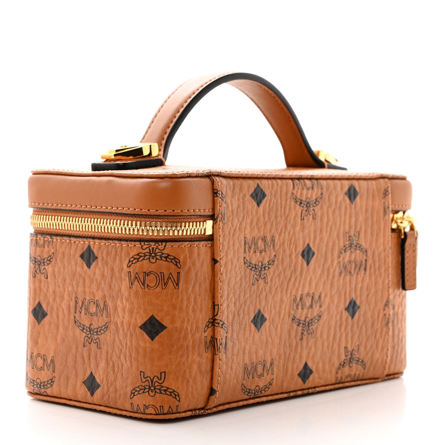 MCM Visetos Rockstar Vanity Case Cognac 3 of 7