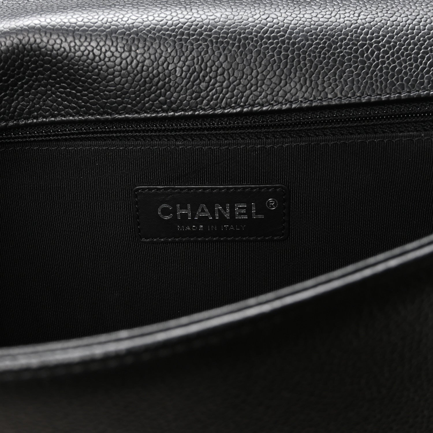 Chanel Calfskin Chevron Quilted New Medium Boy Flap Black 5 of 10