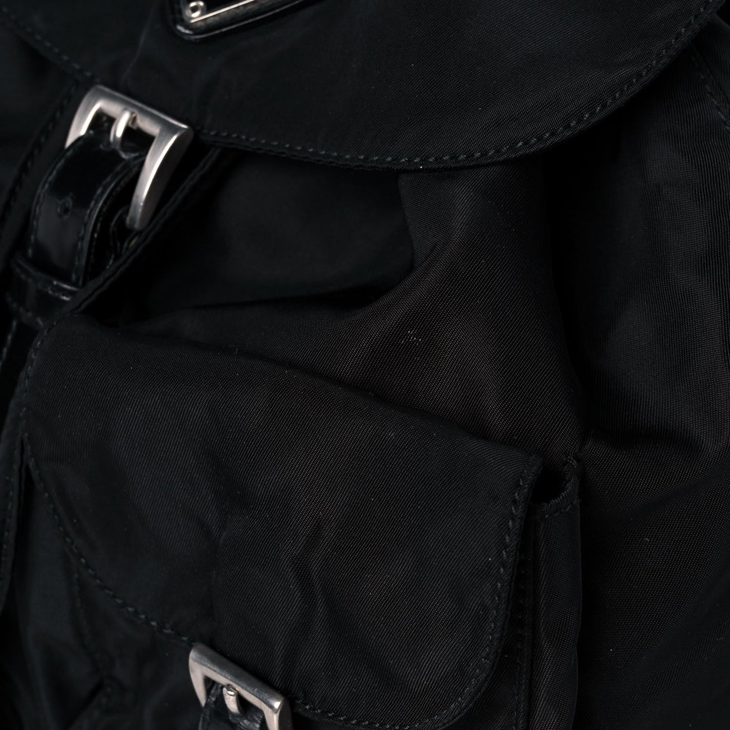 Tessuto Nylon Vela Small Backpack Black