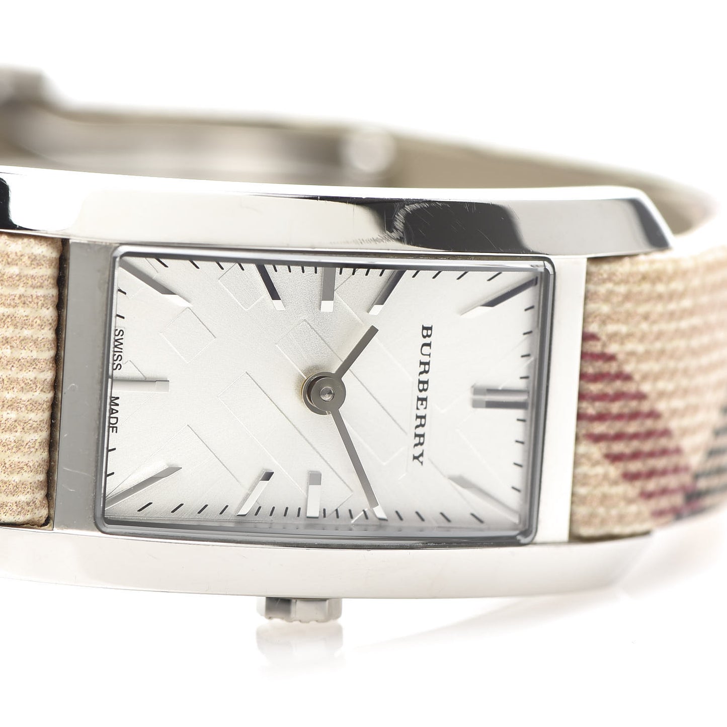 Stainless Steel Calfskin 20mm Heritage Nova Check Quartz Watch BU9503