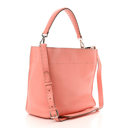 Fendi Cuoio Romano Selleria Small Anna Bucket Bag Pesca 3 of 12