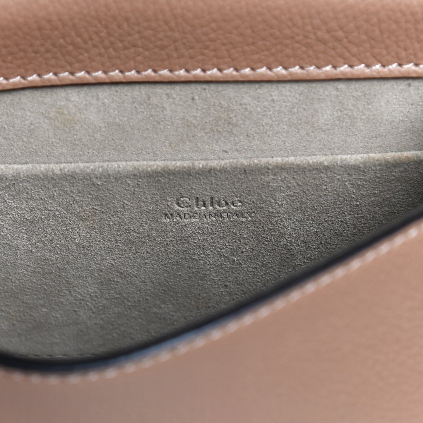 Calfskin Suede Small Nile Bracelet Bag Biscotti Beige