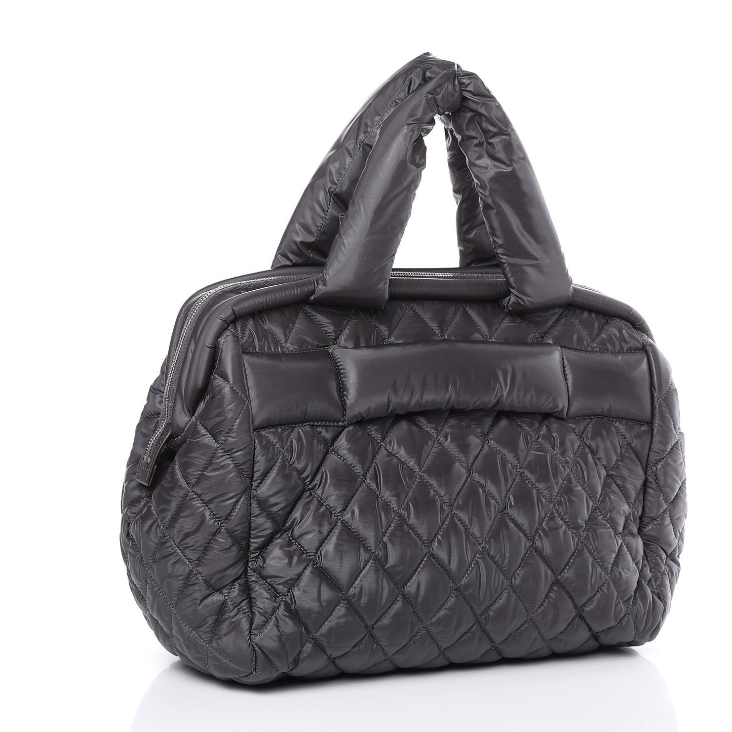 Nylon Quilted Coco Cocoon Bowler Grey