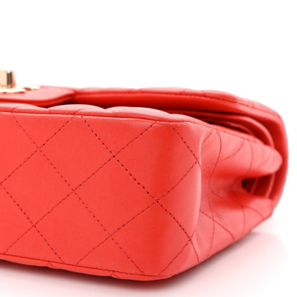 Chanel Lambskin Quilted Small Double Flap Red 10 of 10