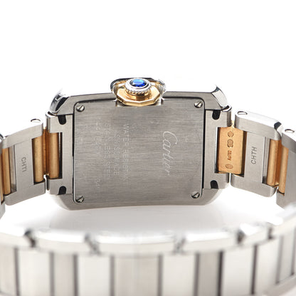 Cartier Stainless Steel 18K Yellow Gold 23mm Tank Anglaise Quartz Watch 5 of 7