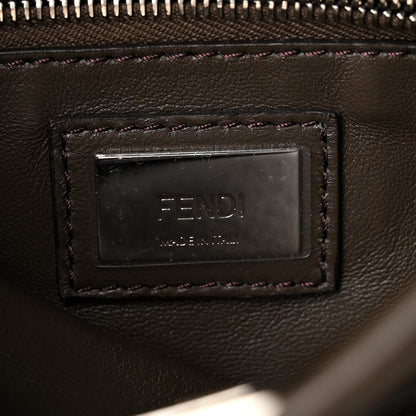 Fendi Calfskin Elaphe Lace Up Selleria Mini Peekaboo Iconic Satchel Verde Prato Arancio 5 of 9