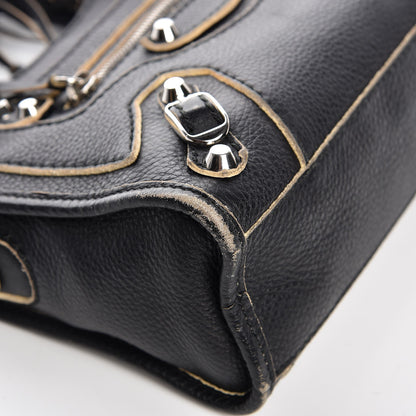 Balenciaga Supple Grained Calfskin Classic Silver Hardware Highlight Mini City Black 15 of 18