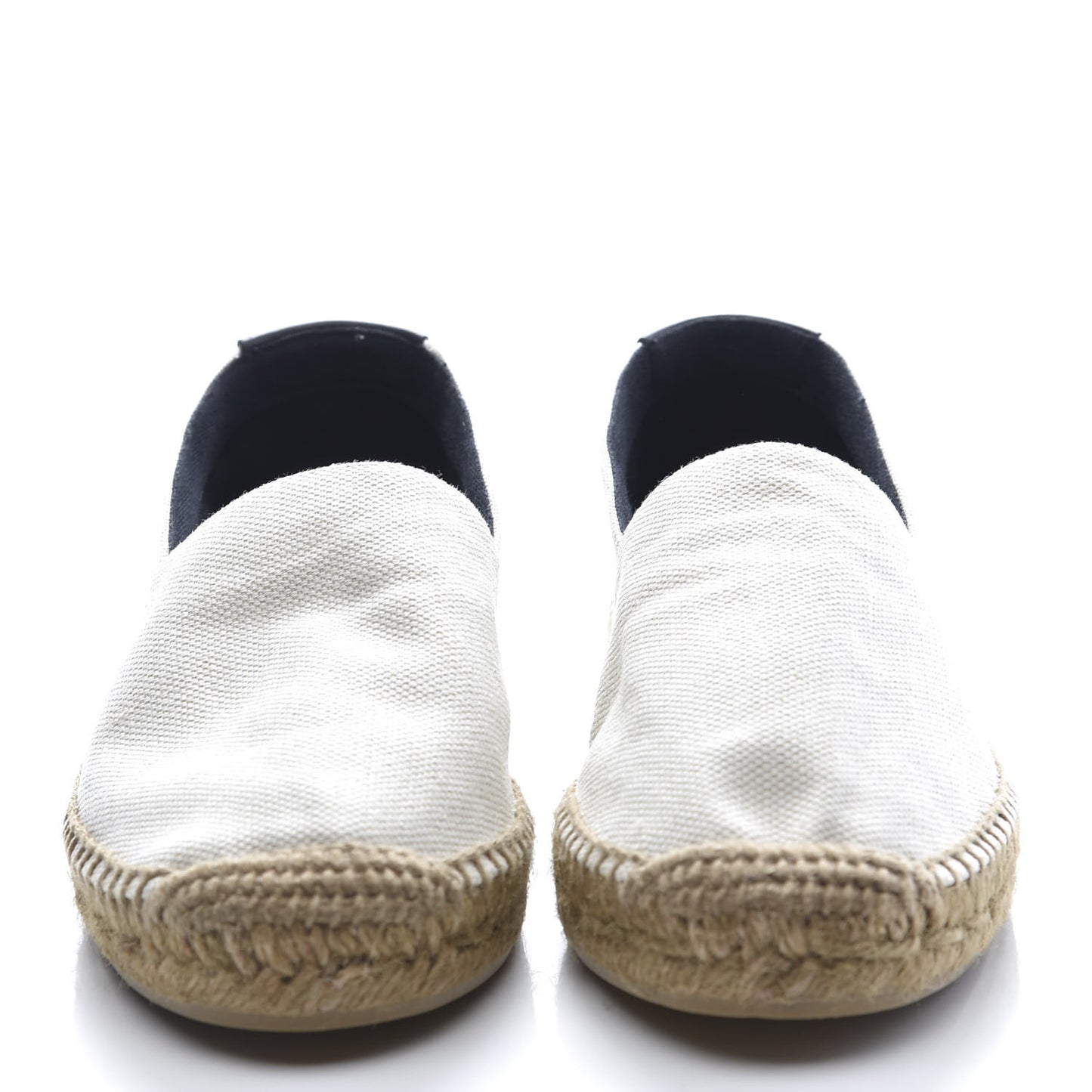 Canvas Nappa Elba Light Logo Embroidered Espadrilles 37 Panna