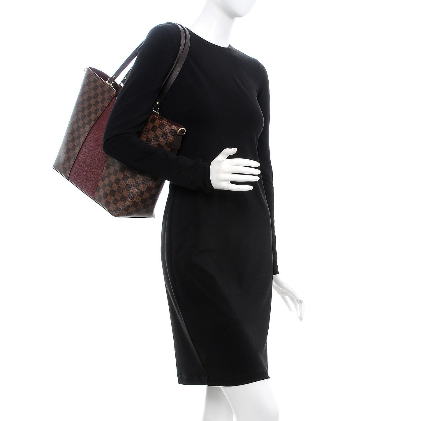 Damier Ebene Taurillon Jersey Bordeaux