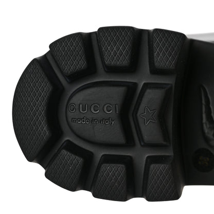 Gucci Rubber Womens Horsebit Ankle Boots 36 Black 6 of 8