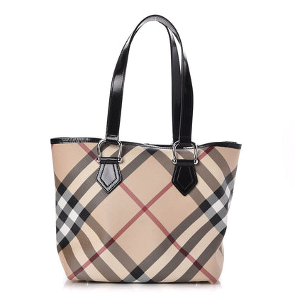 Burberry Nova Check Medium Tote Black 1 of 7