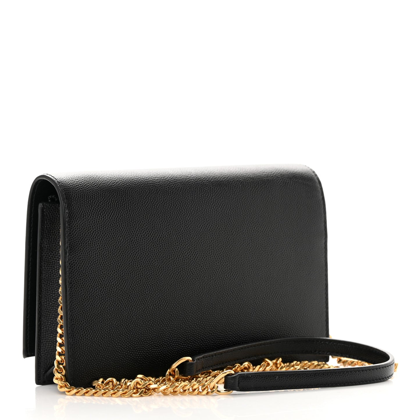 Grain De Poudre Classic Monogram Kate Tassel Chain Wallet Black