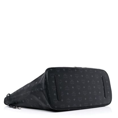 MCM Visetos Large Liz Reversible Shopper Tote Black 5 of 13