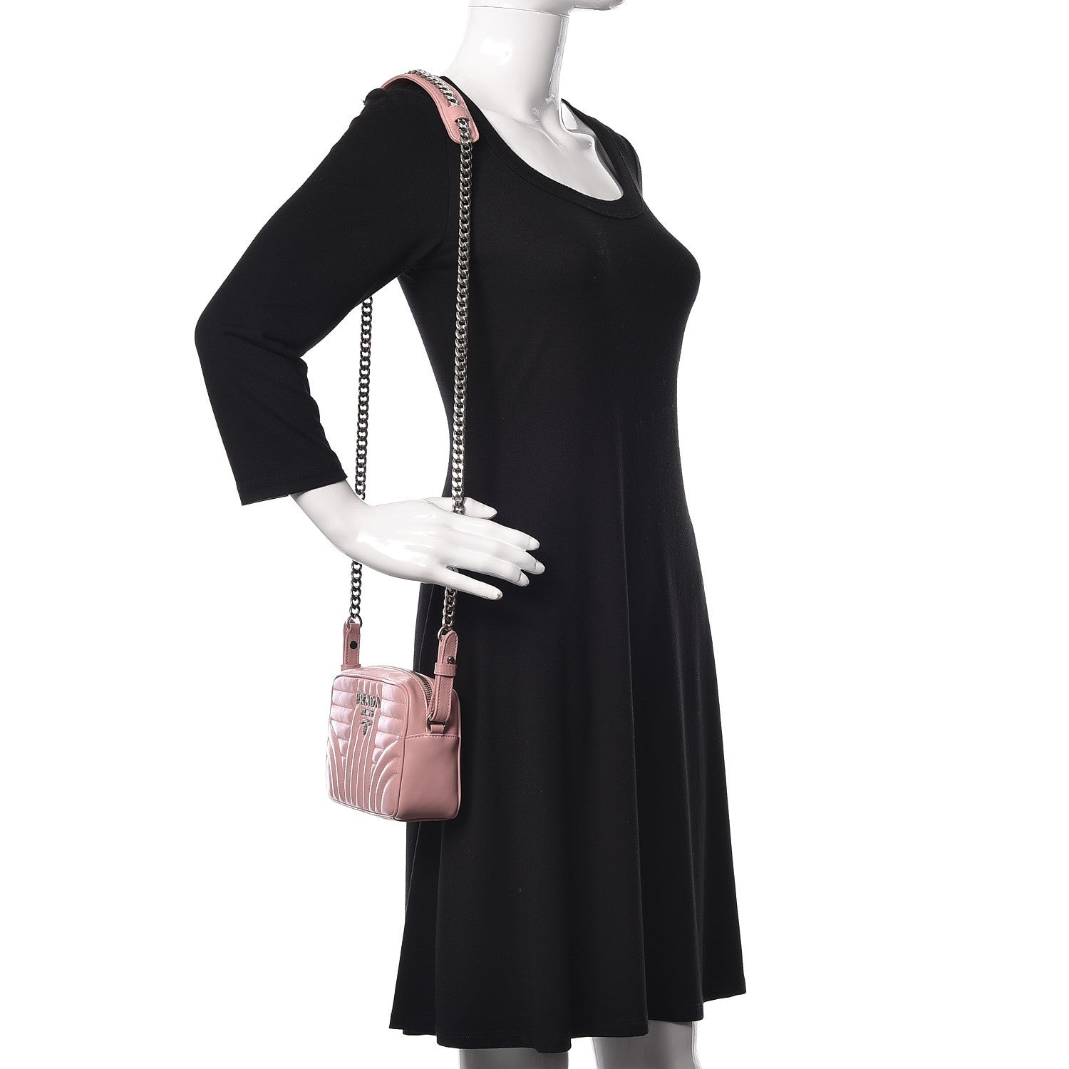 Prada Soft Calfskin Diagramme Crossbody Bag Pesco 2 of 12