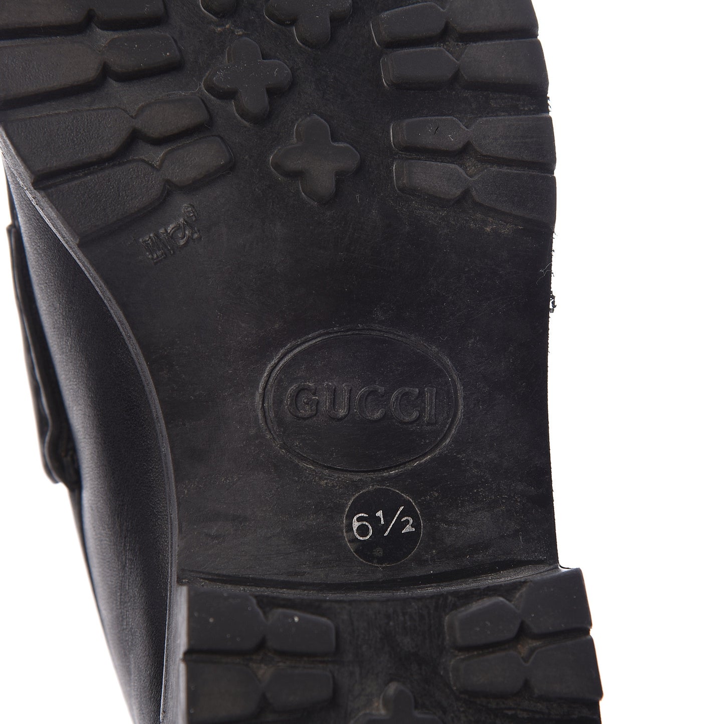 Laredo Calf Horsebit Lug Sole Loafers 6.5 Black