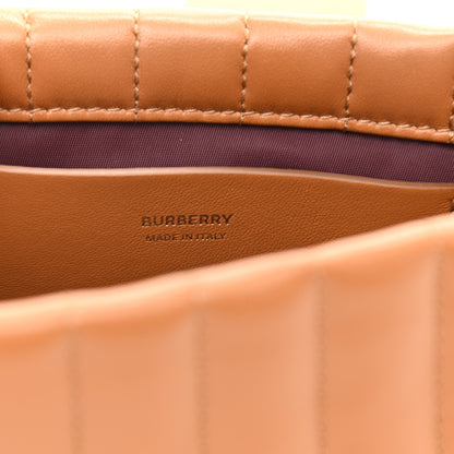 Burberry Lambskin Quilted Mini Lola Bag Maple Brown 6 of 8
