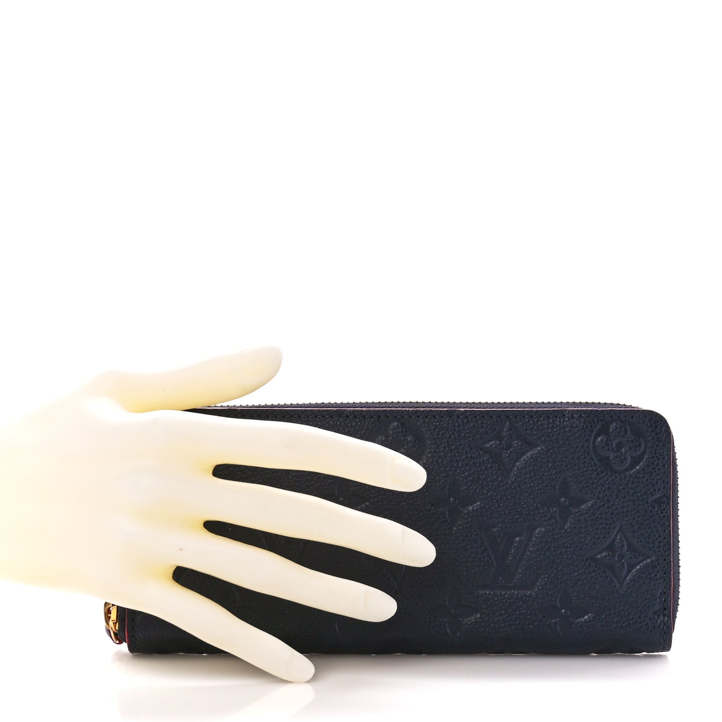Empreinte Clemence Wallet Marine Rouge