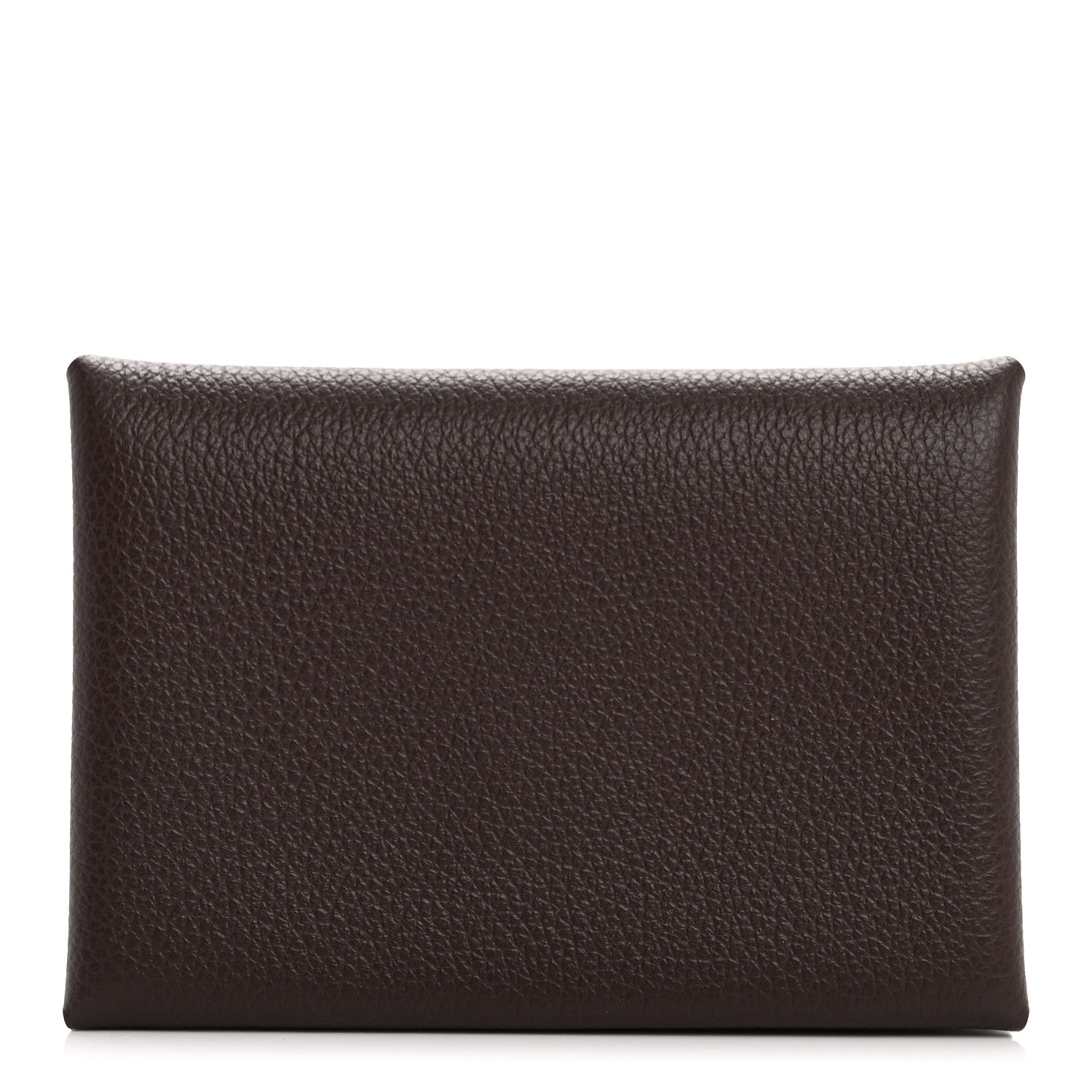 Hermes Evercolor Calvi Duo Card Case Chocolate 1 of 8