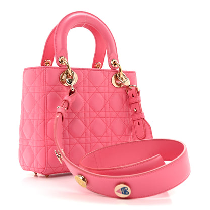 Christian Dior Lambskin Cannage Small My ABCDior Lady Dior Pink 3 of 10
